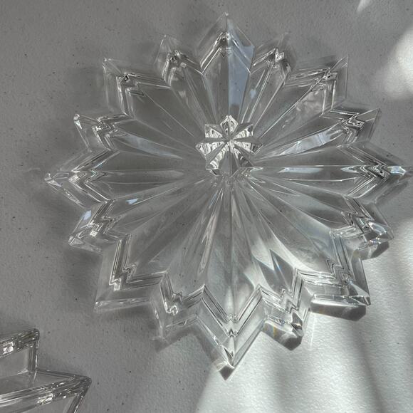 Crystal Box Star With Heavy Lead Shaped Clear Cut Trinket/Jewelry - Picture 8 of 14